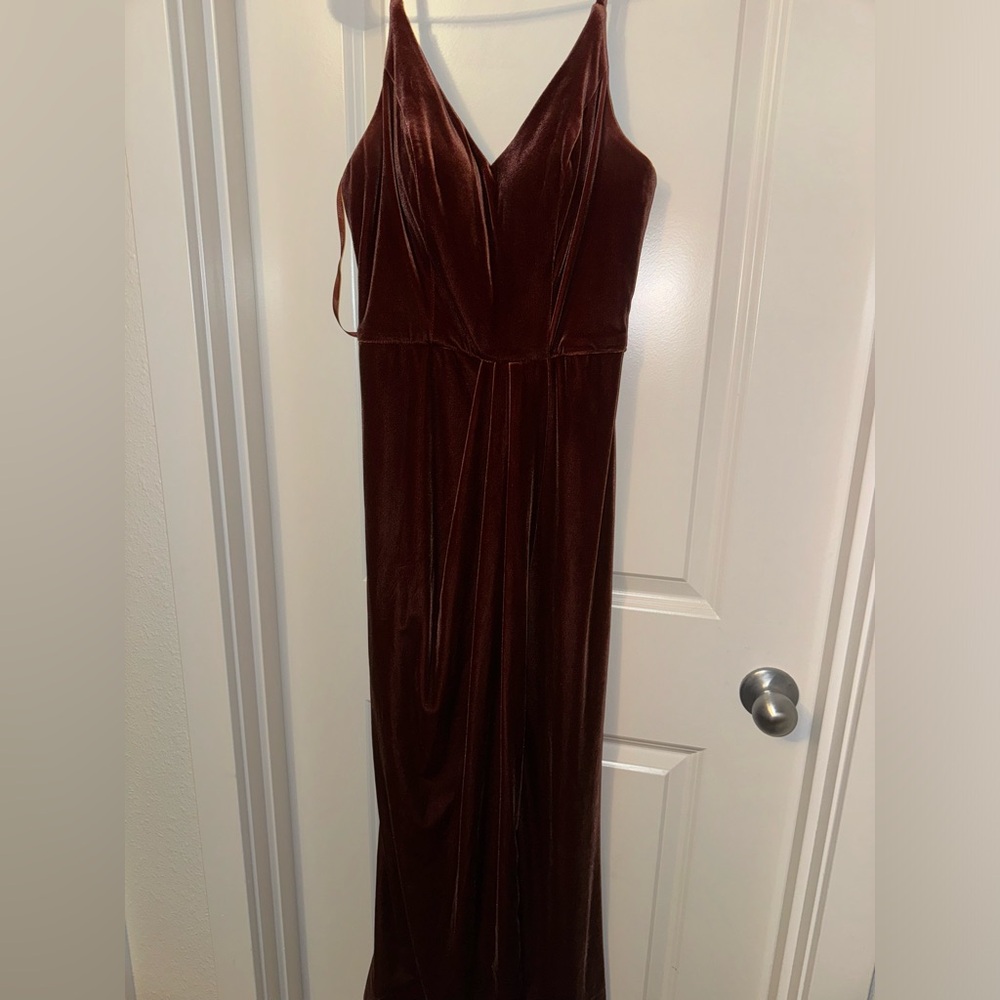 Terracotta bridesmaid dress